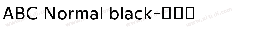 ABC Normal black字体转换